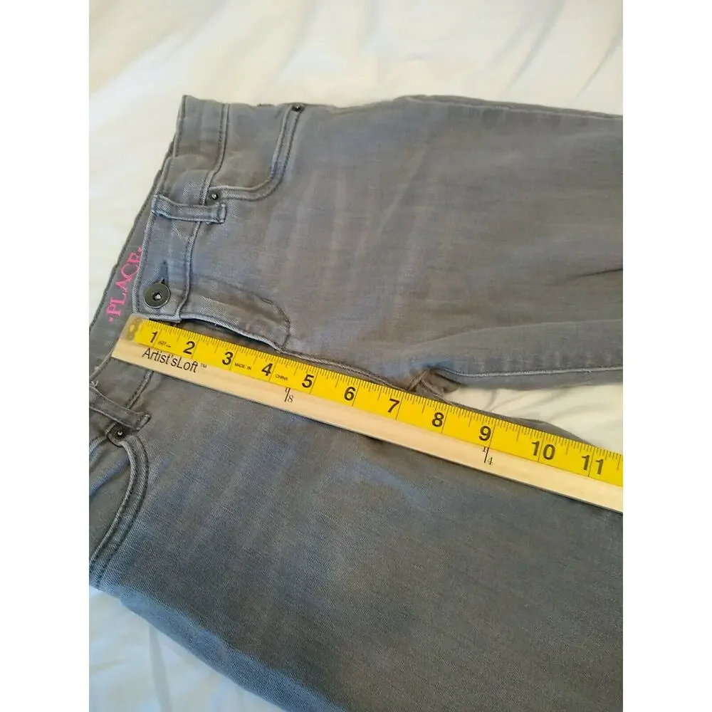 The Children's Place girls Lite Grey leggings/jeggings. Size 10 P3
